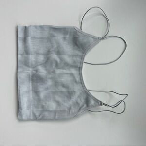 Sunday Best Gray Ribbed Women's Top